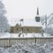 An English Country Church in the Snow