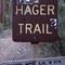 Upper Hager Mtn trailhead sign