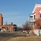 View looking north up Cedar St in historic Abilene, KS, USA