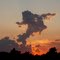 Sunset over Sacred Heart High School, Salina