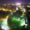 view at night from commonwealth Hall northeast side