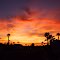 Desert evening twilight