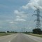 Power lines and the highway