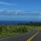 Beautiful view of the Ocean and green fields on the road to Akaka Falls (St. Hwy 22) looking NE to the Pacific Ocean.  2007-06-18