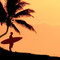 Silhouette of a surfer, Rocky Point