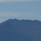 Teleskopes on Mauna Kea as seen from plane