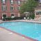 Hotel pool area, Lowell MA, June 2006