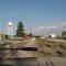 Rock Island Railroad depot and Iowa Interstate RR line, Stuart, Iowa
