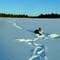 Ice fishing on Sudden Lake