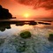 Sunset in Padang-Padang beach