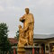 statue front of curch