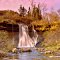 Happy Valley waterfall.