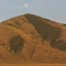 Moon over the most northerly of the Arco Hills