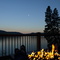 Evening view from the deck.