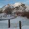 Portneuf River, nearly frozen, at Portneuf Gap