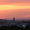 Sunset at Pocatello, Idaho. Telephoto.