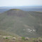 Queen's Crown showing lava fields to the south