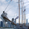 Pirate ship at Navy Pier, Chicago, Illinois, USA