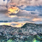 Aizawl sunset view from TB Tlang