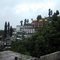 Darjeeling city view from running car 2004