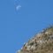Moon over the mountains.