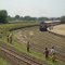 Chhindwara goods yard,children enjoying the introduction of new train:-)