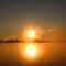 Water mirror of Saginaw River in morning