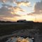 even mud puddles can be pretty at sunset, US 59 and MO 45, Missouri