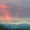 Mount Baker With Radiant Sunrise Light As Seen From Near Abbotsford BC Dec '12