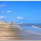 bassa marea sulla spiaggia di velluto
