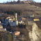Clavesana, al centro il castello Caramelli, marzo 2009