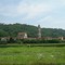 VESTIGNE': il capoluogo (sul colle il castello di Masino)