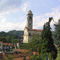 Vista del Campanile della chiesa di Cellio