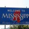 Vicksburg, Welcome to Mississippi Sign