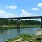 The bridge over the Trinity river