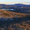 Owls Head Mountain winter view of Long Lake and Blue Mountain to South