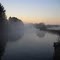 Morning Mist awaiting the Sunrise - (Norton Rd) -  Bridge, Moose River,  Lyonsdale, NY - Adirondacks