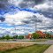 Clouds Drift By Remembrance Church (Panoramic)