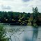  Androscoggin River near Bethel ME - Viewed from the vestibule of a Special Grand Trunk Railroad Train. 470 Railroad Club Railfan Trip over the Grand Trunk Railroad, Portland, ME to Island Pond, VT