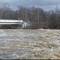 Huss street bridge at flood stage