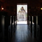 Inside St John's With Open Doors and Bell Tower
