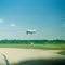 Provincetown-Boston Airline DC-3 on short final for Runway 24 at Martha's Vineyard Airport, Vineyard Haven, MA