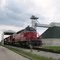 Engine Picking up Freight near Prairie Grass Trail