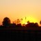 Ohio farm at sunset