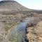 The Pecos River, looking downstream on Hwy 349 near Iraan, TX. Feb. 2012.