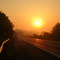 Sunrise on Interstate 70