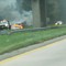 A Nissan Murano in flames!