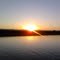 sun setting