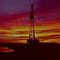 Sunrise at Drilling Rig.