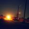 oil well at night
